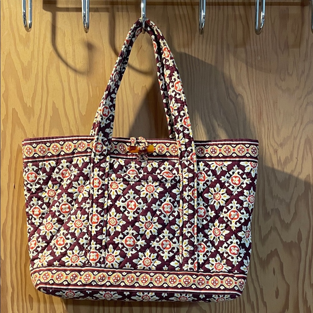 Vera Bradley Burgundy Floral Tote